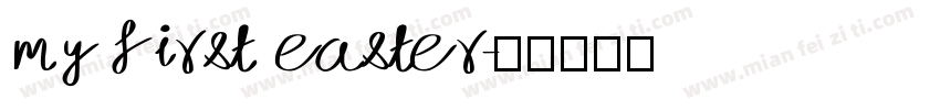 my first easter字体转换